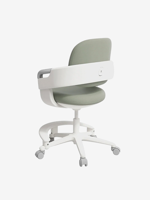 Ringo Ergonomic Kids Chair, Grayish Green, Footrest
